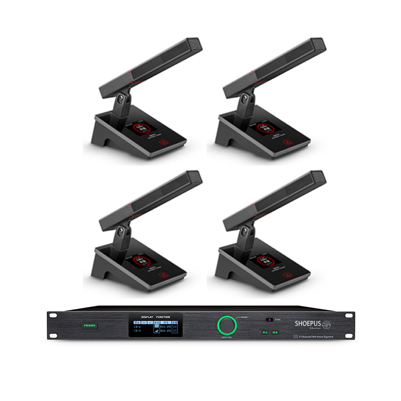 WS-W1400M WS-W1401D 一拖四方杆话筒