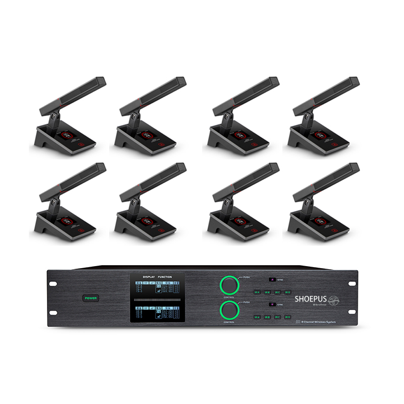 WS-W1800M WS-W1801D 一拖八方杆话筒