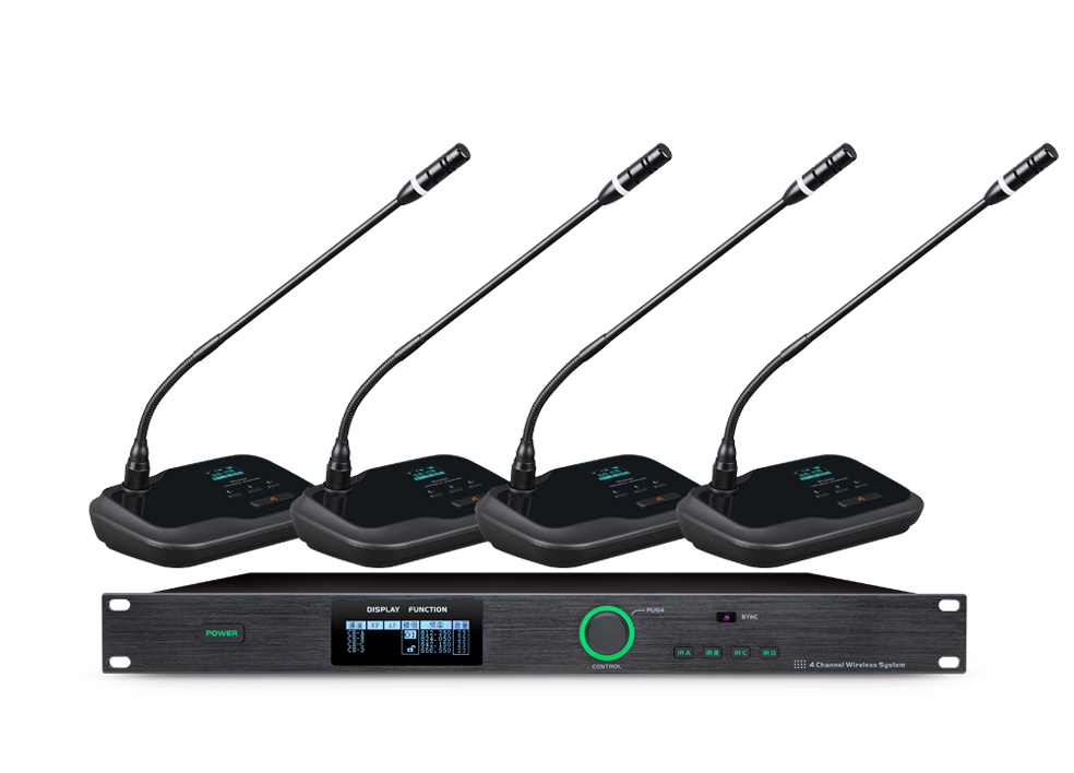 WS-W1400M+WS-W1403D一拖四会议话筒