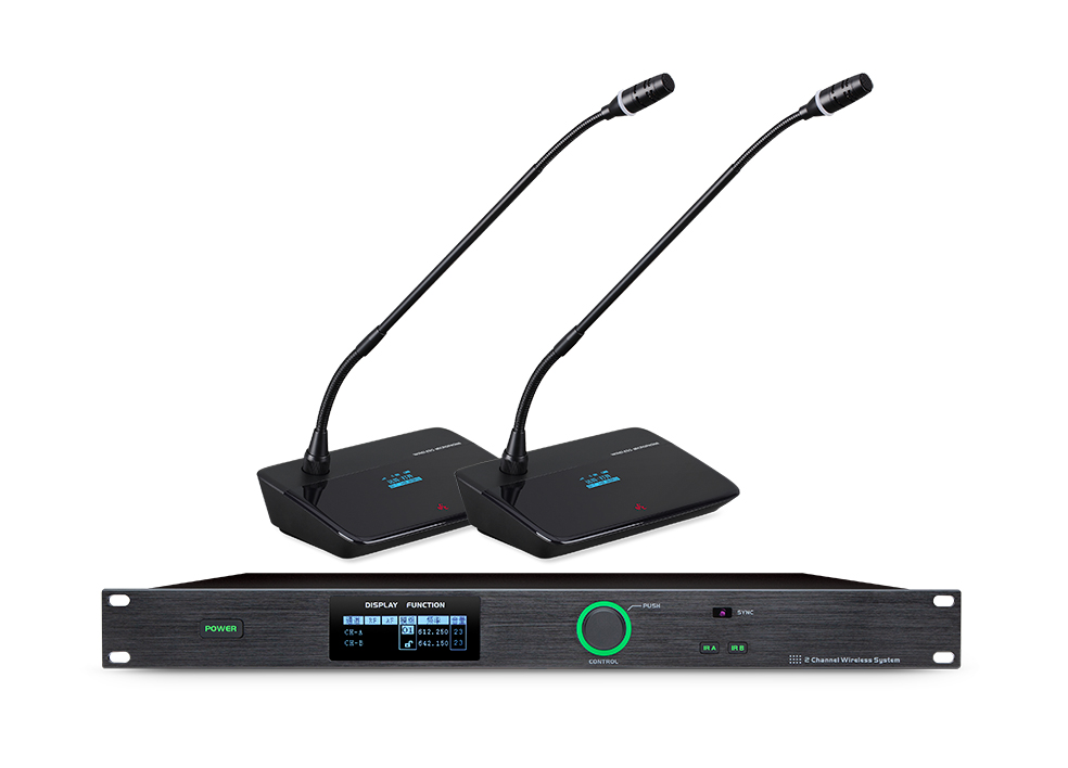 WS-W1200M+WS-W1204D 一拖二会议话筒